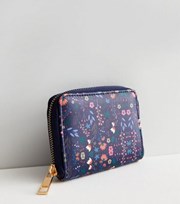 New Look Blue Floral Purse